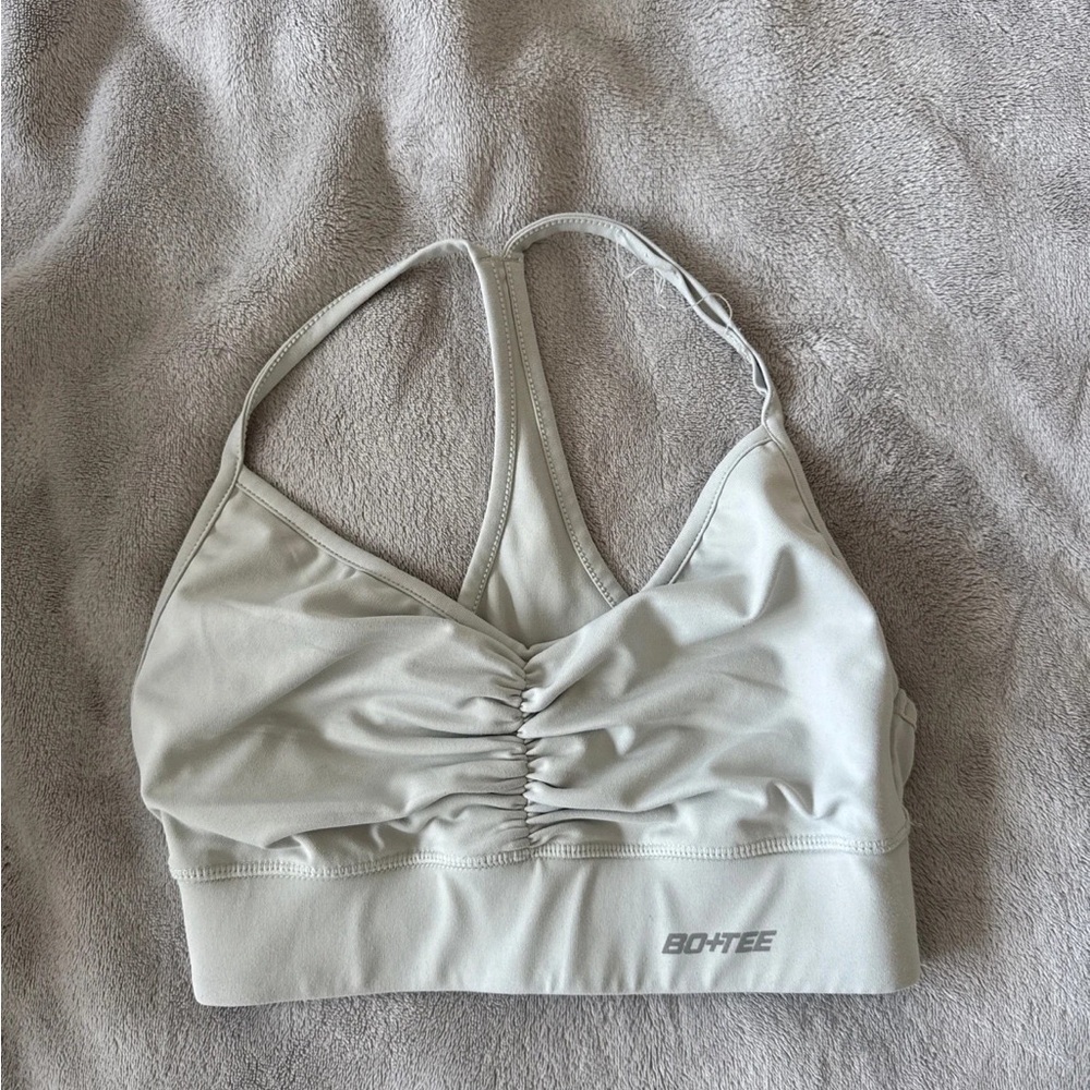 Women's Cream Sports Bra